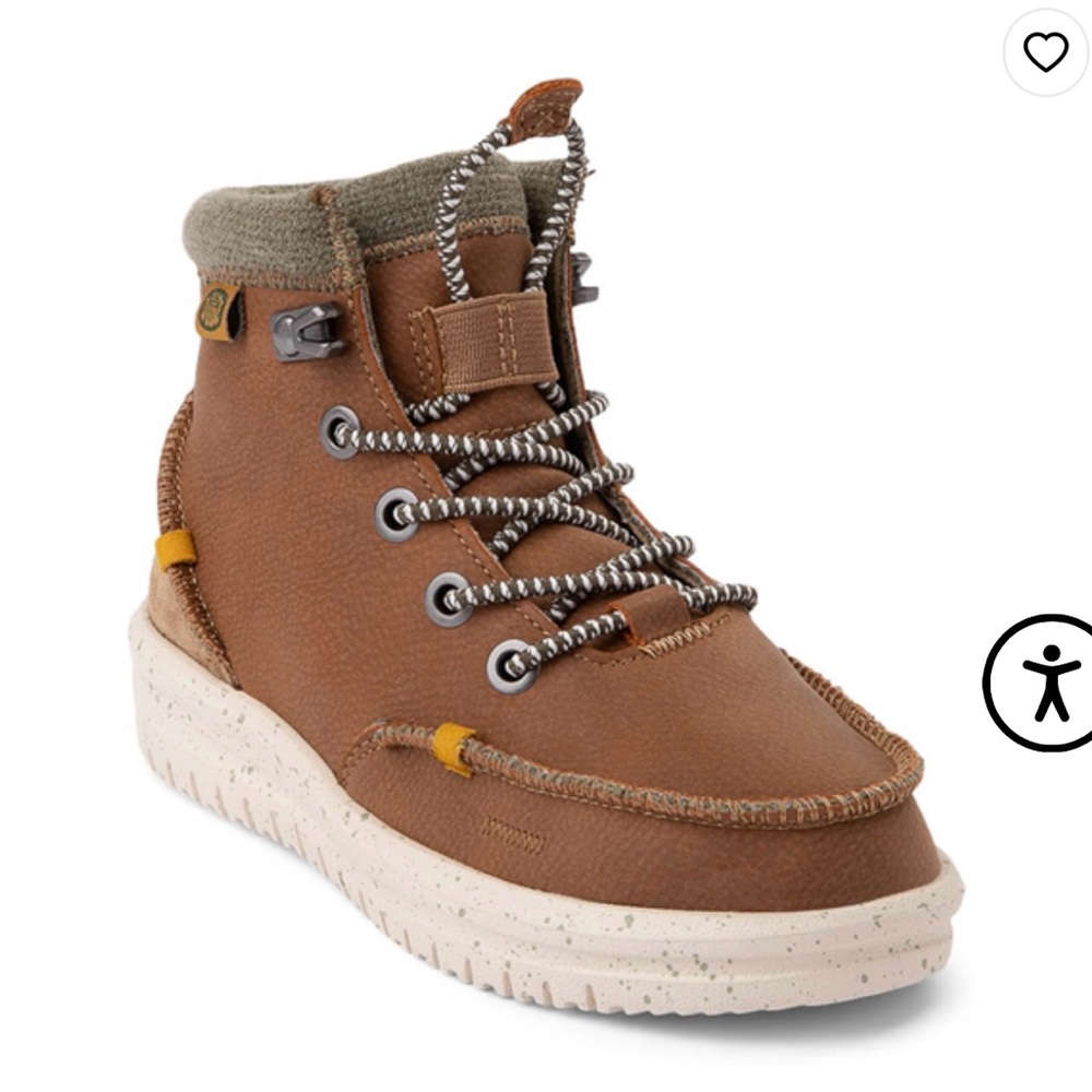 Boys Heydude Bradley Boots Walnut color